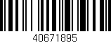 Código de barras (EAN, GTIN, SKU, ISBN): '40671895'