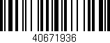 Código de barras (EAN, GTIN, SKU, ISBN): '40671936'
