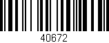 Código de barras (EAN, GTIN, SKU, ISBN): '40672'