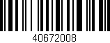 Código de barras (EAN, GTIN, SKU, ISBN): '40672008'