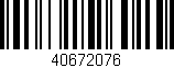 Código de barras (EAN, GTIN, SKU, ISBN): '40672076'