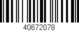 Código de barras (EAN, GTIN, SKU, ISBN): '40672078'