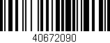 Código de barras (EAN, GTIN, SKU, ISBN): '40672090'