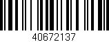 Código de barras (EAN, GTIN, SKU, ISBN): '40672137'