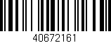 Código de barras (EAN, GTIN, SKU, ISBN): '40672161'