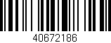 Código de barras (EAN, GTIN, SKU, ISBN): '40672186'
