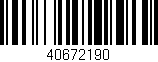 Código de barras (EAN, GTIN, SKU, ISBN): '40672190'