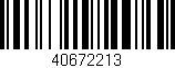 Código de barras (EAN, GTIN, SKU, ISBN): '40672213'
