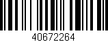 Código de barras (EAN, GTIN, SKU, ISBN): '40672264'
