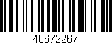 Código de barras (EAN, GTIN, SKU, ISBN): '40672267'