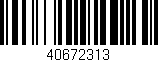 Código de barras (EAN, GTIN, SKU, ISBN): '40672313'