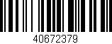 Código de barras (EAN, GTIN, SKU, ISBN): '40672379'