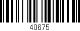 Código de barras (EAN, GTIN, SKU, ISBN): '40675'