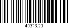 Código de barras (EAN, GTIN, SKU, ISBN): '40676.23'