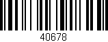 Código de barras (EAN, GTIN, SKU, ISBN): '40678'