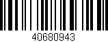 Código de barras (EAN, GTIN, SKU, ISBN): '40680943'