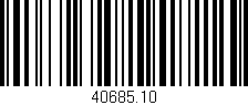 Código de barras (EAN, GTIN, SKU, ISBN): '40685.10'