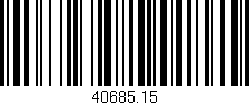 Código de barras (EAN, GTIN, SKU, ISBN): '40685.15'