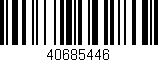 Código de barras (EAN, GTIN, SKU, ISBN): '40685446'