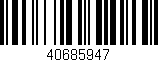 Código de barras (EAN, GTIN, SKU, ISBN): '40685947'
