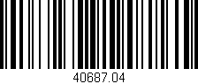 Código de barras (EAN, GTIN, SKU, ISBN): '40687.04'