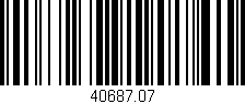 Código de barras (EAN, GTIN, SKU, ISBN): '40687.07'