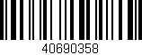 Código de barras (EAN, GTIN, SKU, ISBN): '40690358'