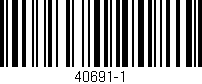 Código de barras (EAN, GTIN, SKU, ISBN): '40691-1'