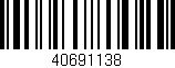 Código de barras (EAN, GTIN, SKU, ISBN): '40691138'