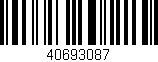 Código de barras (EAN, GTIN, SKU, ISBN): '40693087'