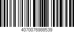 Código de barras (EAN, GTIN, SKU, ISBN): '4070076988539'
