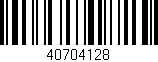 Código de barras (EAN, GTIN, SKU, ISBN): '40704128'