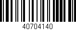 Código de barras (EAN, GTIN, SKU, ISBN): '40704140'