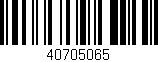 Código de barras (EAN, GTIN, SKU, ISBN): '40705065'