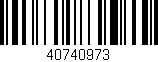 Código de barras (EAN, GTIN, SKU, ISBN): '40740973'