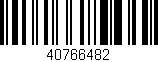 Código de barras (EAN, GTIN, SKU, ISBN): '40766482'