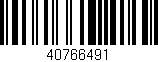 Código de barras (EAN, GTIN, SKU, ISBN): '40766491'