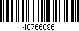 Código de barras (EAN, GTIN, SKU, ISBN): '40766896'
