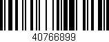 Código de barras (EAN, GTIN, SKU, ISBN): '40766899'