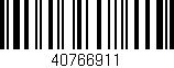 Código de barras (EAN, GTIN, SKU, ISBN): '40766911'
