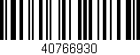 Código de barras (EAN, GTIN, SKU, ISBN): '40766930'