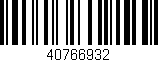 Código de barras (EAN, GTIN, SKU, ISBN): '40766932'