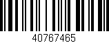 Código de barras (EAN, GTIN, SKU, ISBN): '40767465'
