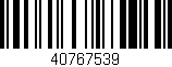 Código de barras (EAN, GTIN, SKU, ISBN): '40767539'
