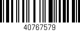 Código de barras (EAN, GTIN, SKU, ISBN): '40767579'