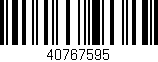 Código de barras (EAN, GTIN, SKU, ISBN): '40767595'