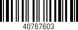 Código de barras (EAN, GTIN, SKU, ISBN): '40767603'