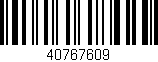 Código de barras (EAN, GTIN, SKU, ISBN): '40767609'
