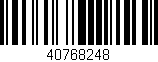 Código de barras (EAN, GTIN, SKU, ISBN): '40768248'