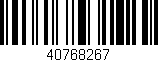 Código de barras (EAN, GTIN, SKU, ISBN): '40768267'
